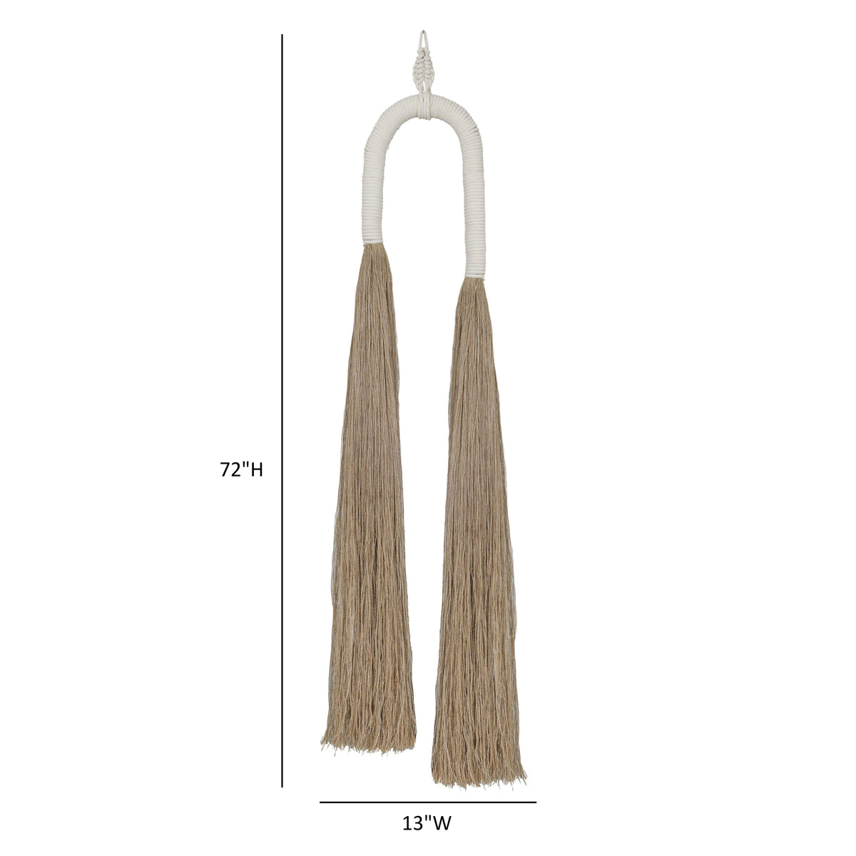Pasha Natural Cotton Jute Tassel Wall Decor - View 10