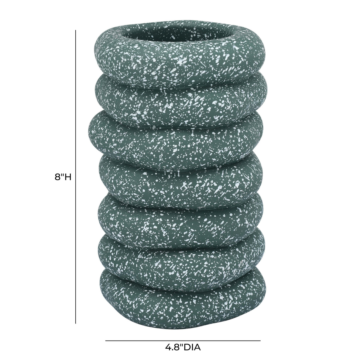 Gabby Speckled Cairn Vase