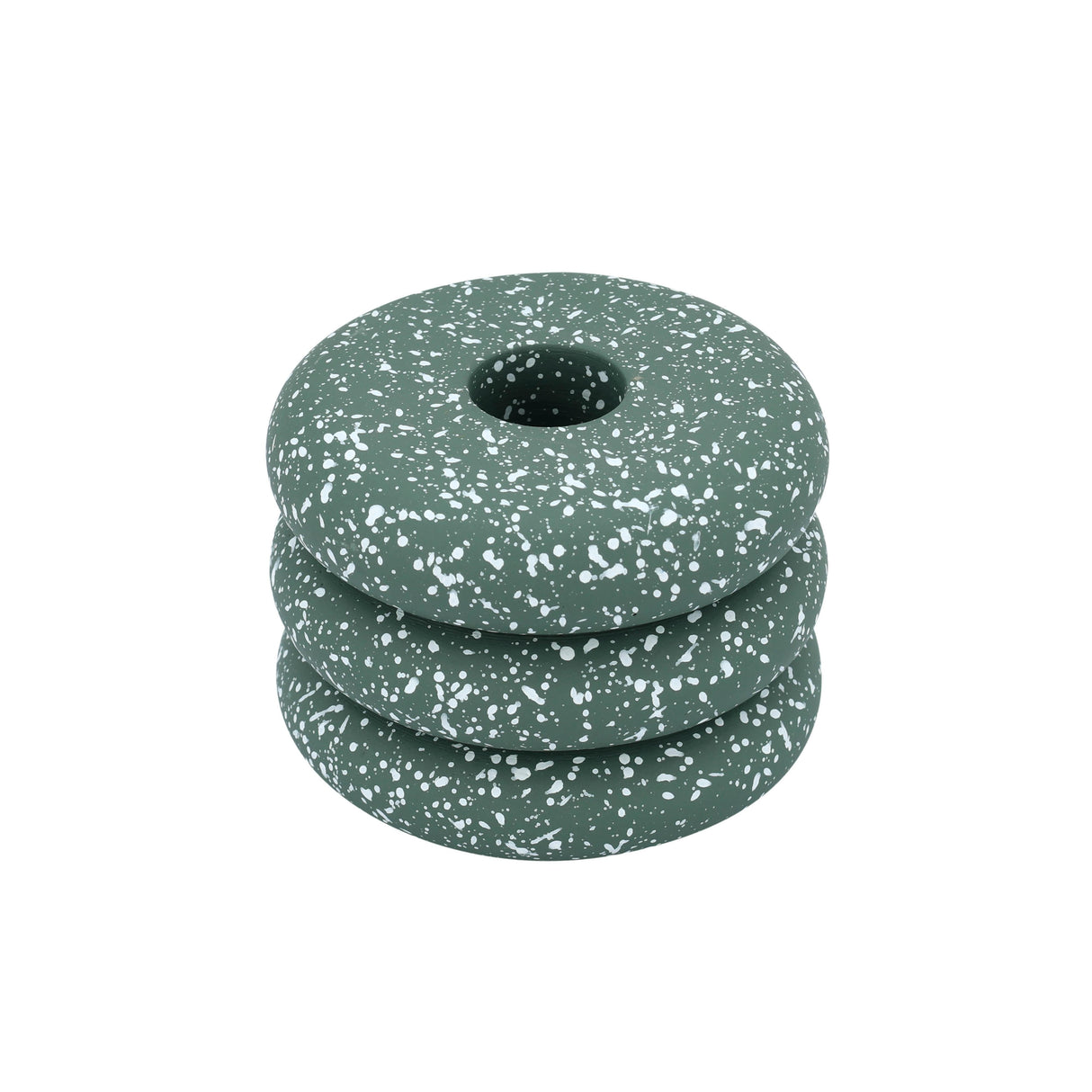 Gabby Speckled Stacked Candleholder