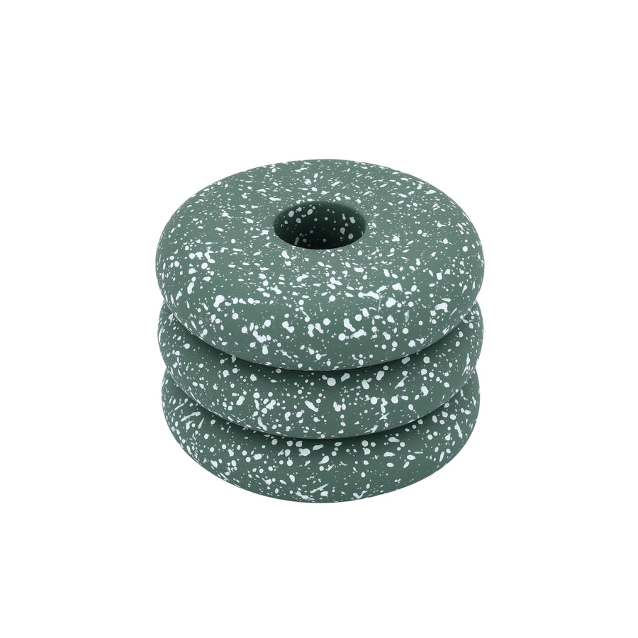 Gabby Speckled Stacked Candleholder