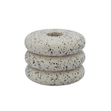 Gabby Speckled Stacked Candleholder