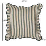 Striped 20" Linen Throw Pillow - View 27