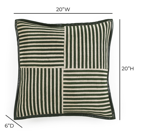 Kora 20" Cotton Jute Contract-Grade Throw Pillow - View 6
