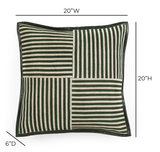 Kora 20" Cotton Jute Contract-Grade Throw Pillow - View 12