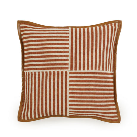 Kora 20" Cotton Jute Contract-Grade Throw Pillow - View 13