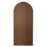 Arch 72" Natural Raffia Contract-Grade Floor Mirror - View 5