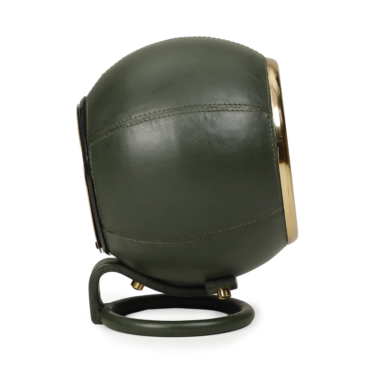 Draper Dark Green Contract-Grade Standing Accent Clock - View 4