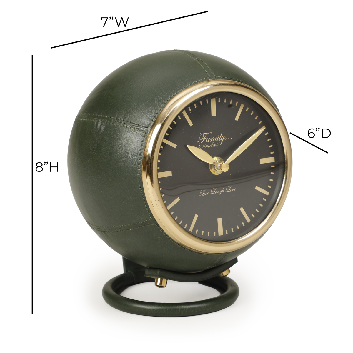 Draper Dark Green Contract-Grade Standing Accent Clock - View 7