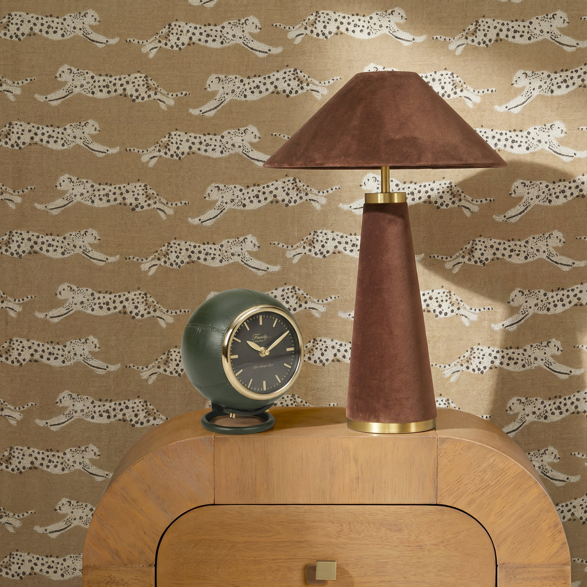 Draper Dark Green Contract-Grade Standing Accent Clock - View 2