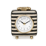 Mona Black Striped Contract-Grade Standing Accent Clock - View 3
