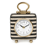 Mona Black Striped Contract-Grade Standing Accent Clock - View 6