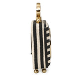 Mona Black Striped Contract-Grade Standing Accent Clock - View 7