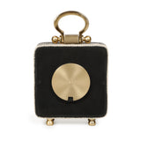 Mona Black Striped Contract-Grade Standing Accent Clock - View 8