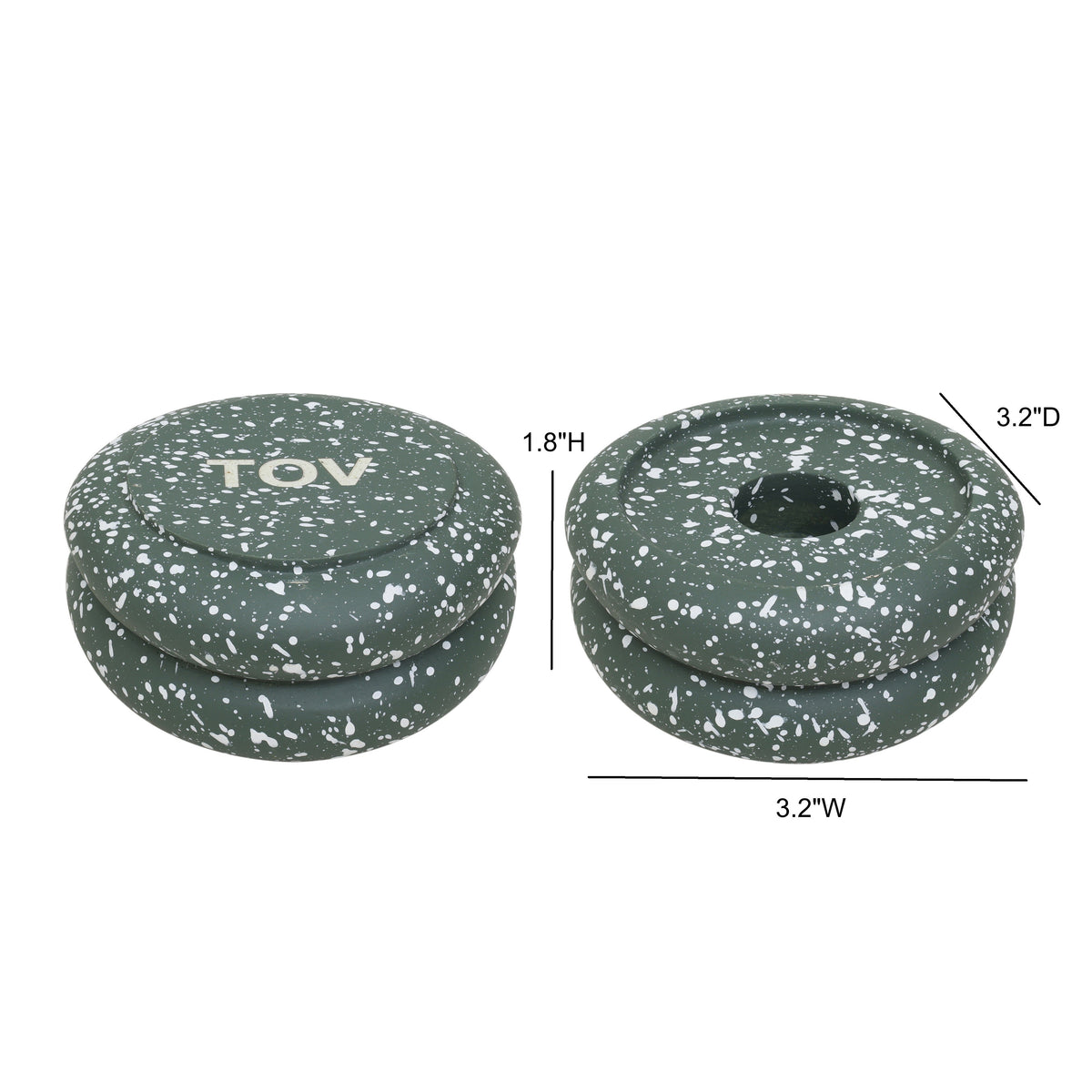 Gabby Stacking Candle Holder - Set of 2 - View 12