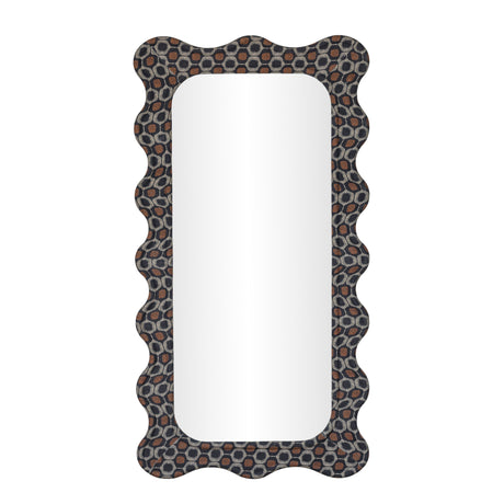 Charlene 39"X75" Squiggle Wall Mirror - View 2