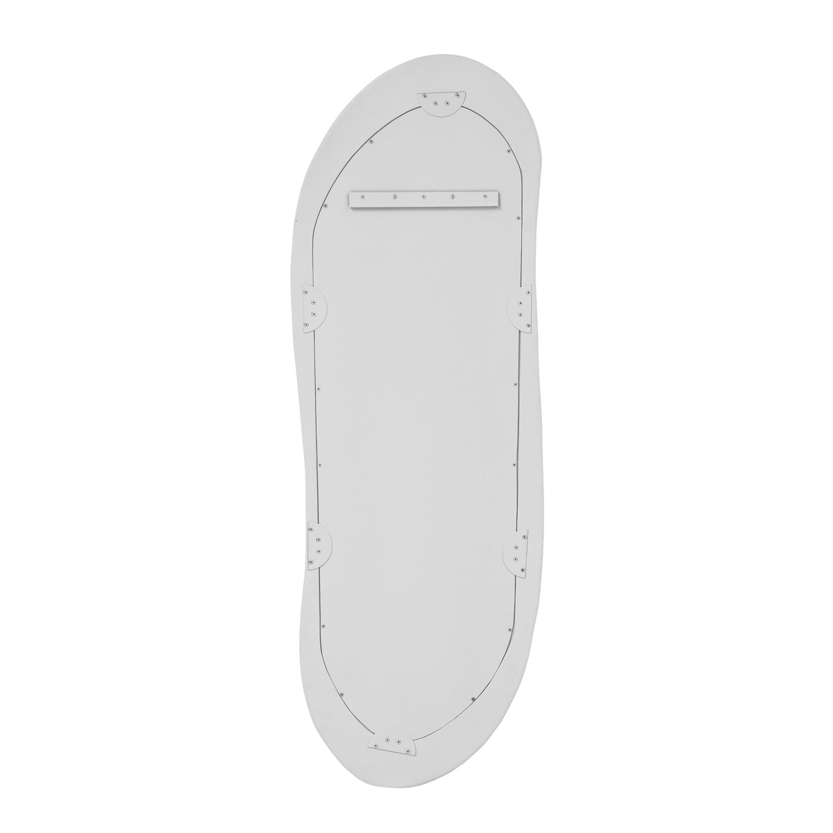 Orpheus 20"X59" Ribbed Faux Stone Floor Mirror - View 5