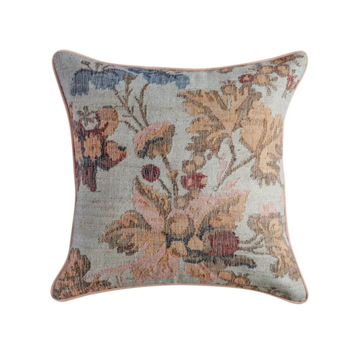 Taman 20" Natural Cotton Throw Pillow - View 1