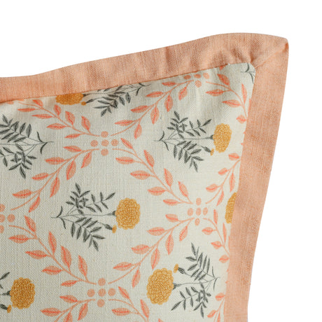 Dolce 20" Blush Pink Natural Cotton Throw Pillow - View 3