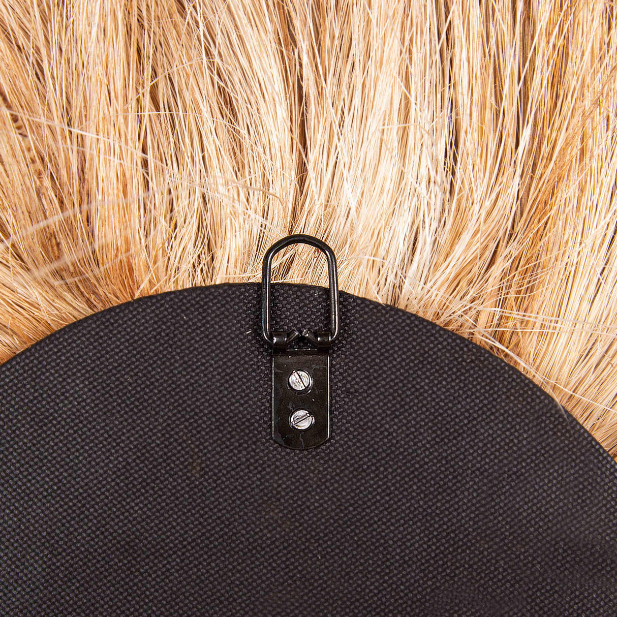 Tribal 25.6"X35.4" Natural Abaca Grass Oval Wall Mirror