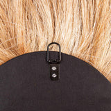 Tribal 25.6"X35.4" Natural Abaca Grass Oval Wall Mirror