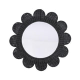 Coralie 33.4" Rattan Round Wall Mirror