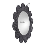 Coralie 33.4" Rattan Round Wall Mirror