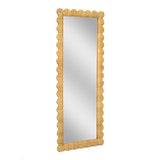 Bama 29.1" x 75" Long Natural Rattan Wall Mirror
