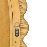 Bama 48" x 79" Jumbo Natural Rattan Arched Wall Mirror