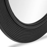 Tanya 43.5" Rattan Round Wall Mirror