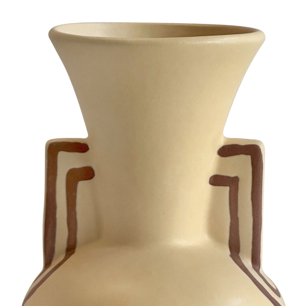 Ceramic Line Art Trumpeter Vase