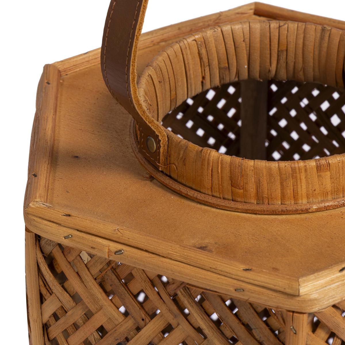 Andi Natural Rattan Lantern - View 6