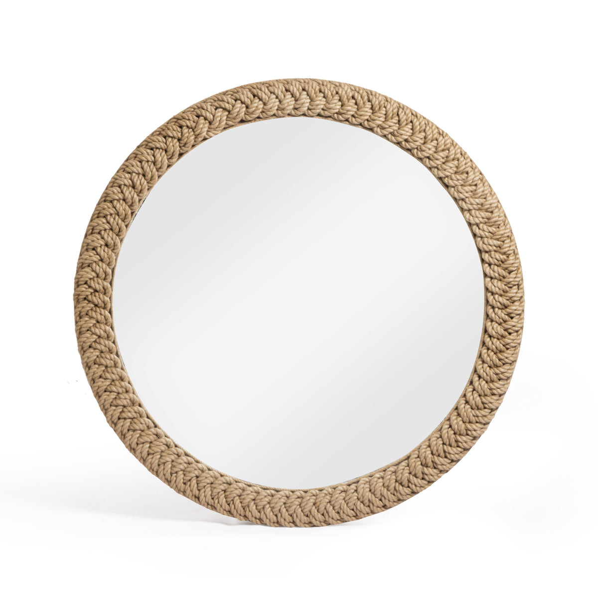Midge 40.5" Rope Round Wall Mirror - View 1