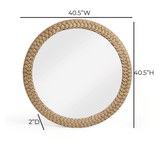 Midge 40.5" Rope Round Wall Mirror - View 7