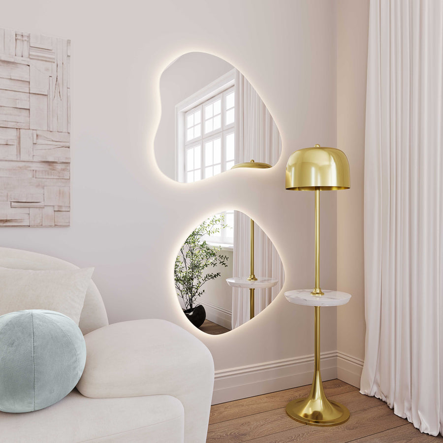 Phoebe 26" LED Teardrop Wall Mirror