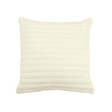 Furry 21" Vegan Fur Square Accent Pillow Cover