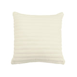 Furry 21" Vegan Fur Square Accent Pillow Cover