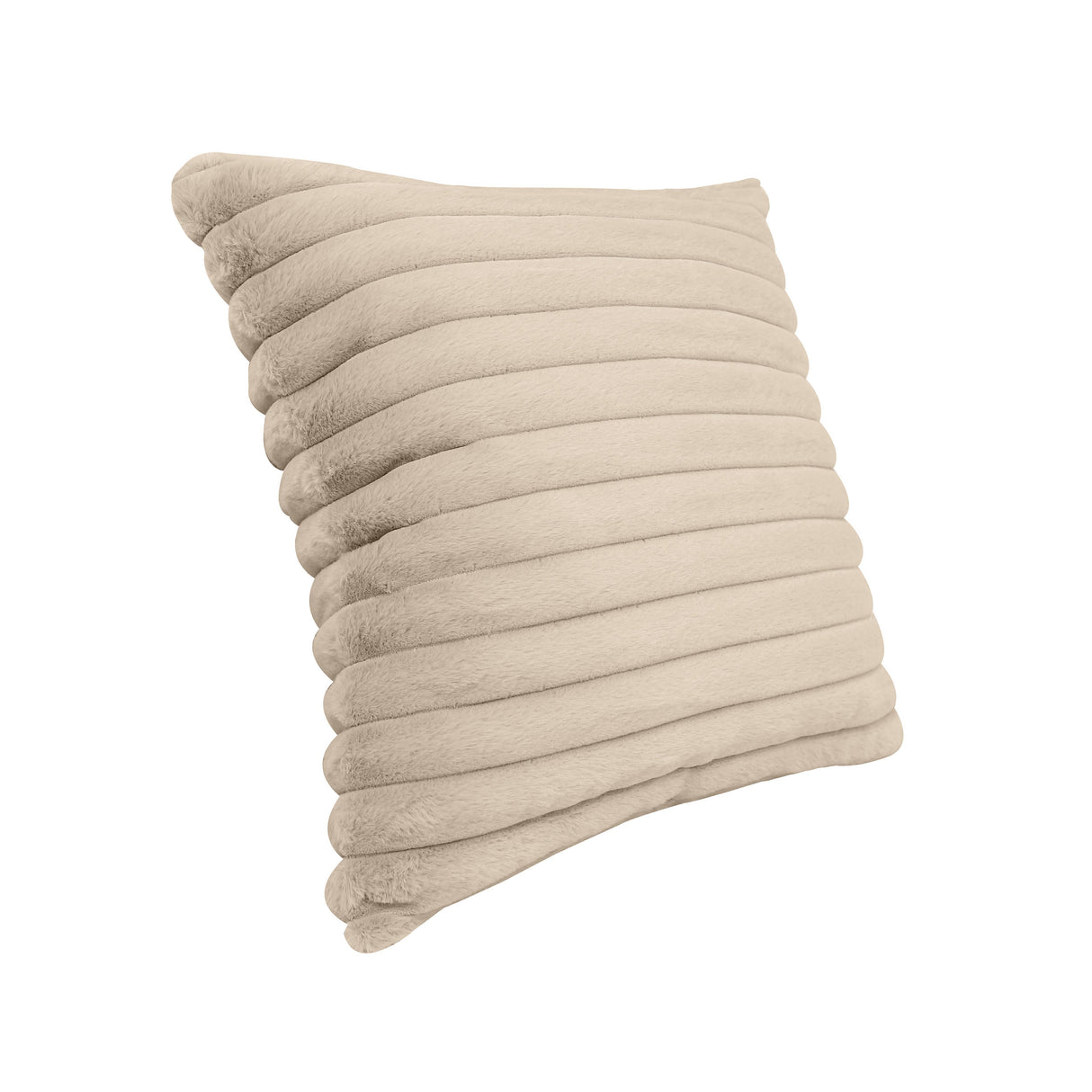 Furry 21" Vegan Fur Square Accent Pillow Cover