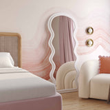 Rhodes 70" Velvet Floor Mirror