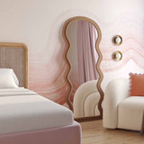 Rhodes 70" Velvet Floor Mirror