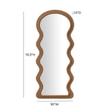 Rhodes 70" Velvet Floor Mirror