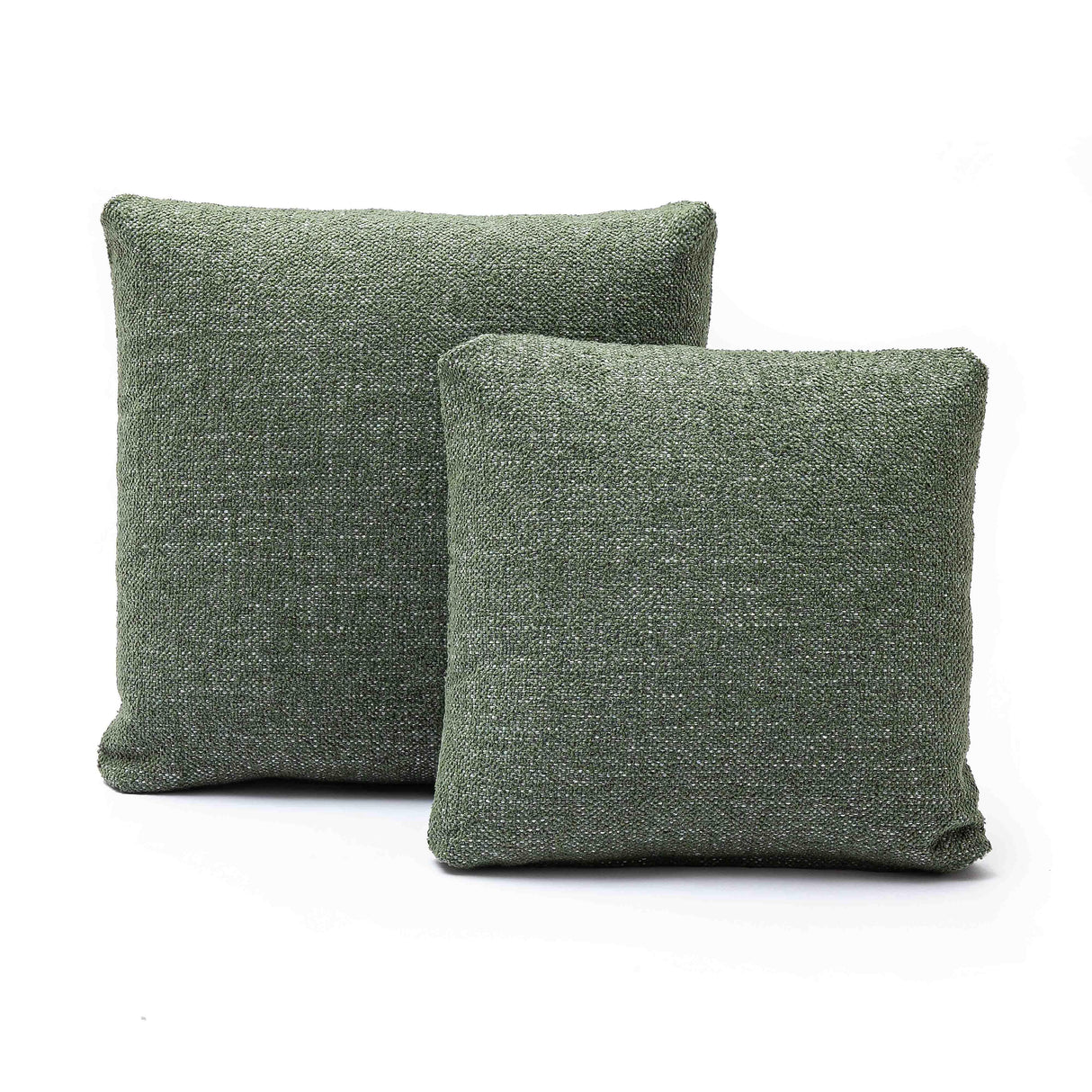 Malolo Green Basketweave Square Vegan-Down Pillow Cover (16"-20")