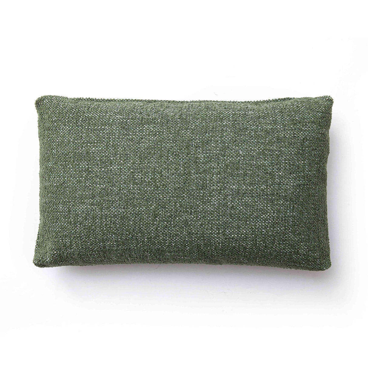Malolo 20"X12" Green Basketweave Rectangular Vegan-Down Pillow Cover
