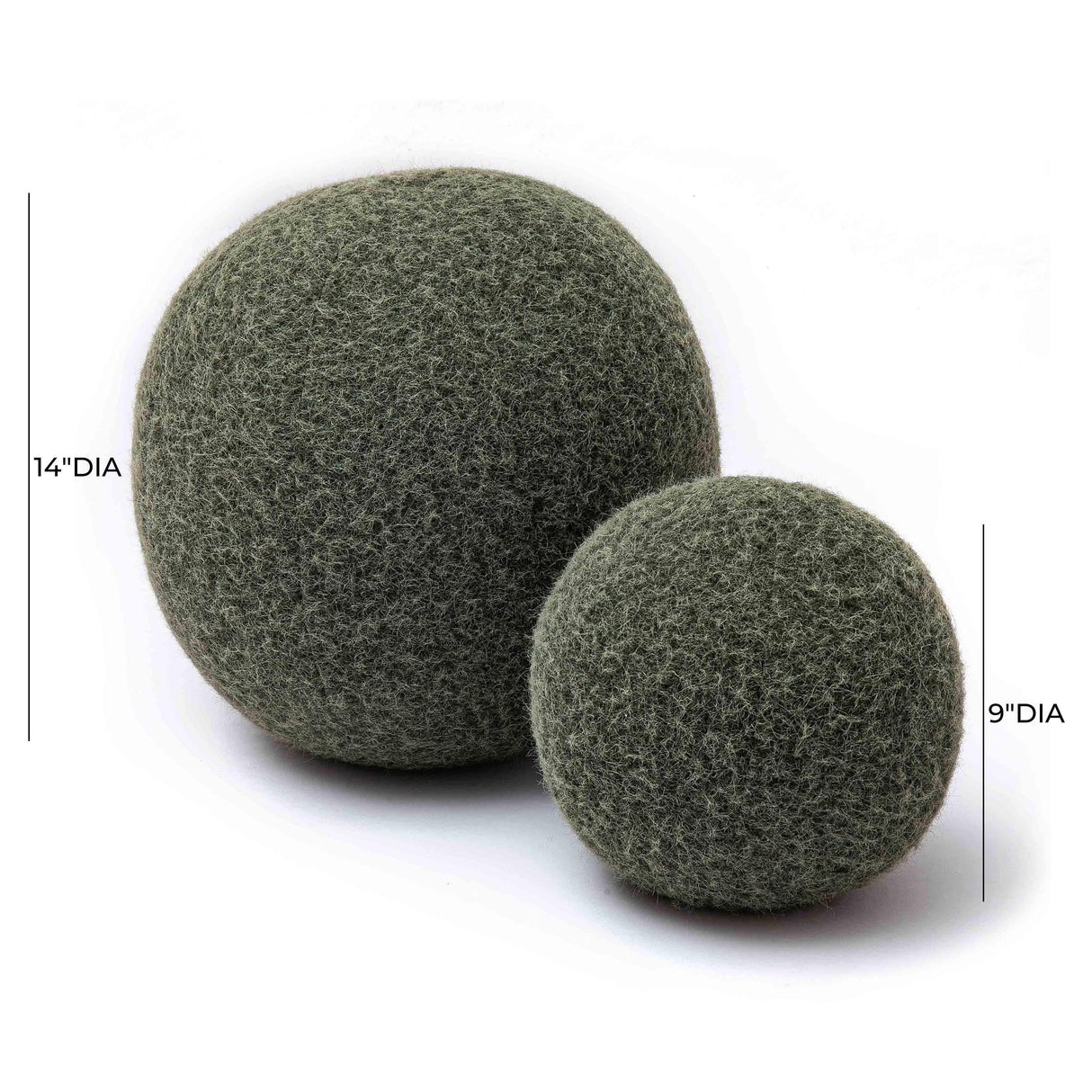 Boba Long Mohair Ball Pillow (9"-14")