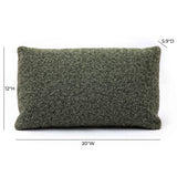 Malolo 20"X12" Long Mohair Rectangular Vegan-Down Pillow Cover
