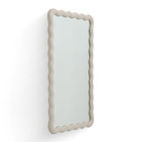 Faire 23"X39" Cream Squiggle Rectangular Wall Mirror