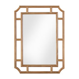 Cienna 24"x32.2" Natural Rattan Wall Mirror