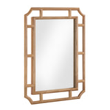 Cienna 24"x32.2" Natural Rattan Wall Mirror