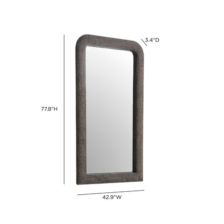 Heidi 43"X78" Upholstered Oversized Floor Mirror - View 11