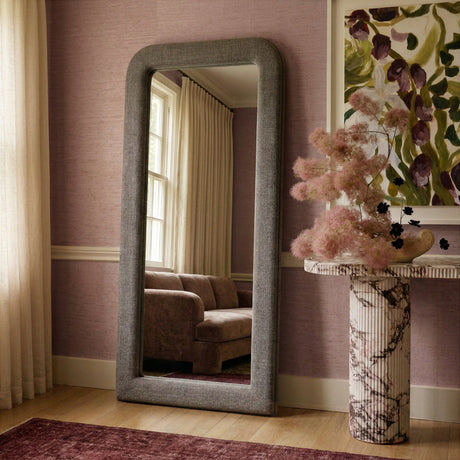 Heidi 43"X78" Upholstered Oversized Floor Mirror - View 7