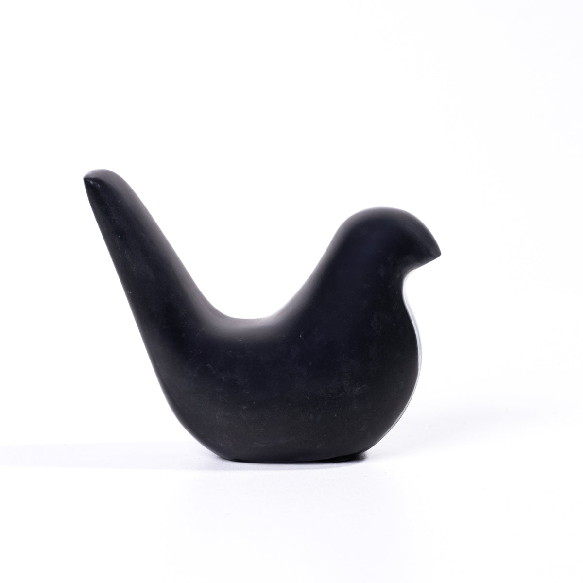 Black Marble Bird Statue - View 3
